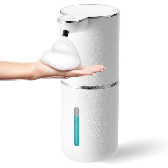 OGEDNAC Automatic Touchless Foam Soap Dispenser, 380ml USB Rechargeable Wall Mounted, White