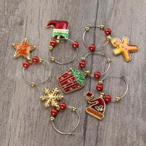 HONITANO 6Pack Wine Glass Charms Zinc-alloy Identify Drinks Decorate Accessories