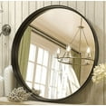 thumbnail image 2 of Danolapsi Black Metal Framed Bathroom Mirror Wall Mounted Modern Decorative Farmhouse Mirror Round Mirror Rectangle Mirror For Living Room, Bedroom, Vanity, Entryway, Hallway, 2 of 2