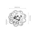 thumbnail image 2 of HLONK 20pcs Sew On Snap Clothes Buttons Sturdy Alloy Fastener Button Flower Shape Clothes Press Button, 2 of 7