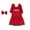 C, variant on hengsof Cute Christmas Puppy Dress Set Pet Clothes with Bow Skirt Small Dog Outfit for Holiday Party Decor Ideal for Christmas