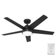thumbnail image 4 of Hunter - Skyflow Outdoor  Ceiling Fan With Light, Wall Control, 52-inch, Matte Black, Modern-style, 3-speed WhisperWind Motor, 52589, 4 of 18