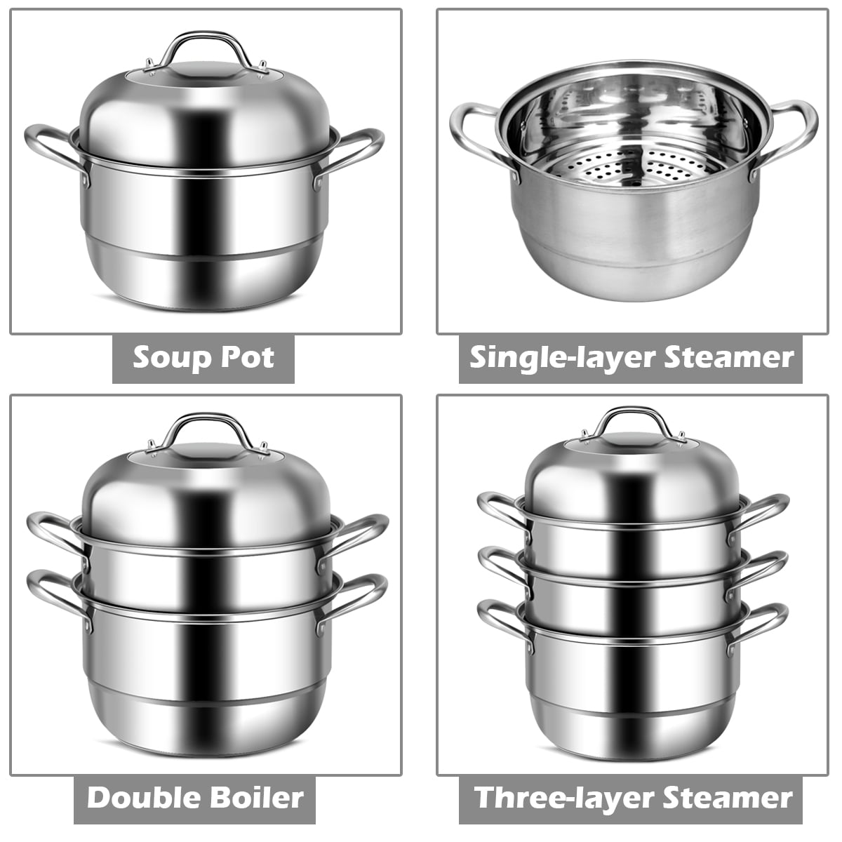 Range Kleen 3 Quart Saucepan Steamer/Double Boiler