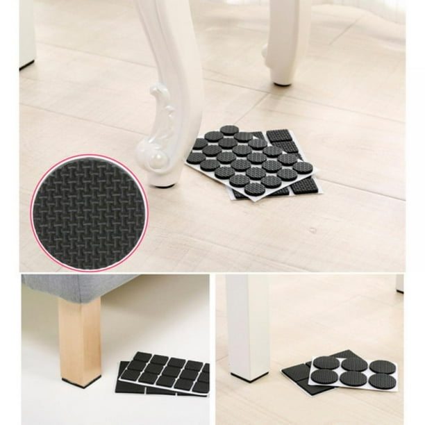 Non Slip Furniture Pads Rubber Furniture Grippers Self Adhesive Anti Skid Furniture Pads Furniture Floor Protectors Wood Floor Protector for Keep in Place Furniture and Furniture Stoppers Walmart Busi...