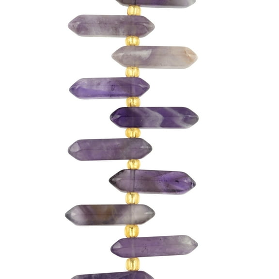 Amethyst Spike Beads by Bead Landing 14pc