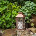 thumbnail image 2 of Maoww Solar Powered LED Flickering Candle Lantern Waterproof Hanging Outdoor Garden Light, 2 of 6