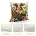 thumbnail image 4 of PHYHOO AnyDesign Easter Pillow Covers Watercolor Highland Cow Flowers Throw Pillow Case Cute Cow Cushion Cover for Spring Home Sofa Bedroom Decor, 4 of 5