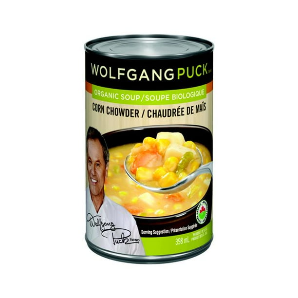 Wolfgang Puck Soupe biologique - chaudrée de maĭs Un plat est seulement aussi bon que ses ingrédients™, 398 mL