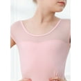 thumbnail image 7 of Stelle Girls Mesh Short Sleeve Ballet Leotards Dance Gymnastic Outfits Basic Dance Leotard for Girls/Toddlers/Kids,Ballet Pink,8 Years, 7 of 7