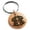 Rose, variant on Stainless Steel Letter I Initial 3D Cube Box Monogram Engraved Small Medallion Circle Charm Keychain Keyring