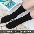thumbnail image 5 of Loritta Women Crew Socks, Soft Cotton Dress Socks Pack Athletic Socks for Women Black, Size 9-11, 8 Pairs, 5 of 7