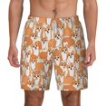 thumbnail image 2 of Goofa Corgi Animal Printed Men's Swim Trunks Board Shorts Quick Dry Mens Swimming Trunks with Compression Liner,Breathable Fit Hawaii Beach Shorts-X-Large, 2 of 9