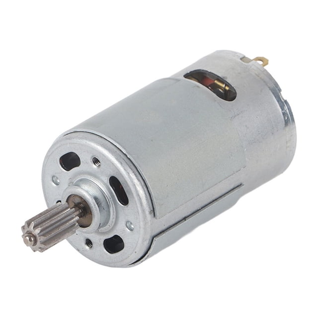 Micro motor RS550, motor de engranajes con dos cabezas de dientes, micro motor de alta velocidad RS550 de 6 V para coche eléctrico de juguete, motocicleta para niños(550-14000 rpm)