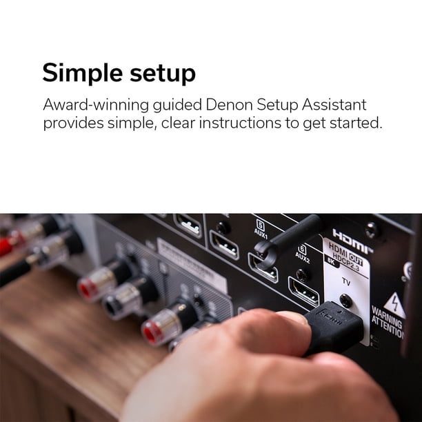 Denon DRA-900H 2.1 Channel 8K Stereo AV Receiver with HEOS Built