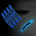 thumbnail image 1 of Tira de puerta luminosa antiarañazos para coche | Pegatinas reflectantes autoadhesivas de PET | Calcomanía de espejo retrovisor anticolisión | 6.3 pulgadas | Paquete de 2 | Molduras duraderas, 1 of 6