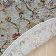 thumbnail image 5 of Ox Bay Ada 7'6" Round Gray/Green Floral Durable Indoor Area Rug, 5 of 8