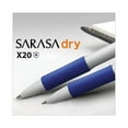 thumbnail image 4 of Sarasa Dry X20+ Gel Pen, Retractable, Fine 0.7 mm, Blue Ink, White Barrel, Dozen | Bundle of 5 Packs, 4 of 4