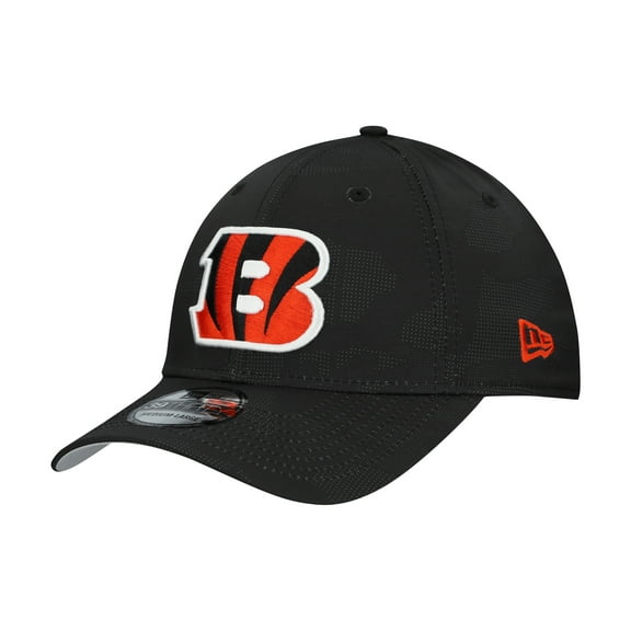 Men's New Era Black Cincinnati Bengals Tonal Camo 39THIRTY Stretch Fit Hat