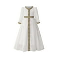 thumbnail image 2 of Cowsor Robe de Prière à Manches Longues pour Filles Musulmanes Abaya Moyen-Orient Musulman Robe de Dubaï 2025 Ramadan Aïd Aïd Caftan, 2 of 7