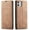 Brown, variant on QLTYPRI Wallet Case for iPhone 12/12 Pro, Vintage Folio PU Leather Case with Card Slots Magnetic Closure Kickstand Flip Shockproof Phone Cover for iPhone 12/12 Pro - Brown