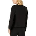 thumbnail image 2 of Kasper Womens Open Front Drapey Jacket Black 10, 2 of 2