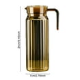 thumbnail image 5 of Shoreew 1.1 Litre Plastic Pitchers with Lid BPA-Free Clear Water Pitcher for Iced Tea Lemonade Unbreakable Beverage Pitcher Fridge Jug for Home Office, 5 of 7