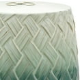thumbnail image 2 of Oriental Furniture 18" Carved Woven Design Porcelain Garden Stool, Decorative Item, Oriental Design, Any Occasion, Any Room, 2 of 2
