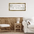 thumbnail image 4 of Stupell Industries Farmhouse Vintage Welcome Gardener Gold Floating Frame Canvas Art, 31 x 14, by Lil' Rue, 4 of 8
