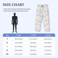 thumbnail image 6 of Kdxio Colorful Butterfly Print Men's Sleep Pajama Pant Lounge Pants with Pockets, 6 of 8