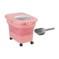 thumbnail image 3 of Contenedor de almacenamiento de comida para perros Sunnimix Tanque hermético plegable Rosa, 3 of 8