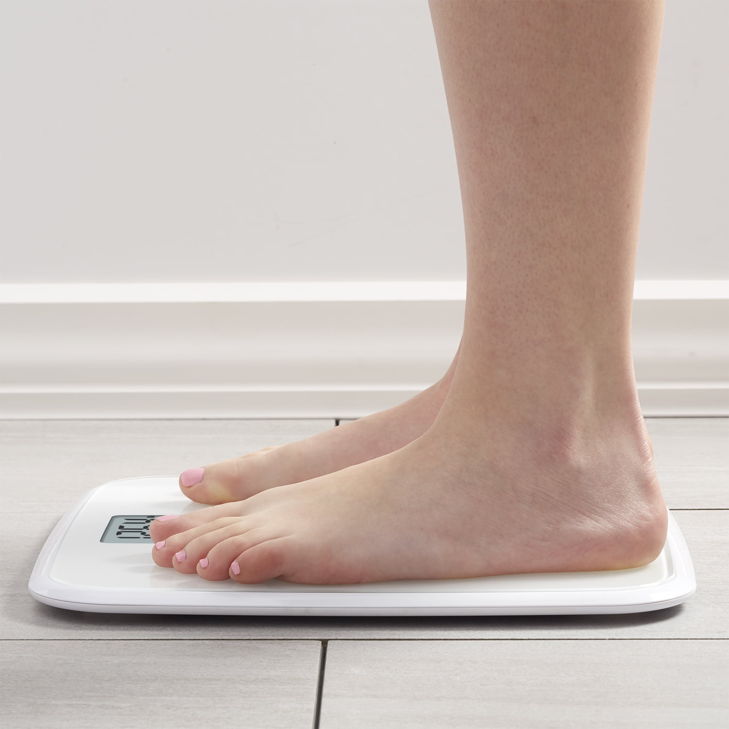 Instatrack Digital Glass Scale Super Thin, White