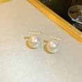thumbnail image 5 of Grandest Birch 1 Pair Ear Studs  Elegant Nonallergic High Gloss Faux Pearl Women Earrings Jewelry Accessories, 5 of 8
