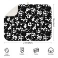 thumbnail image 2 of Microfibre Drying Mat for Kitchen Black and White Flowers Dish Drying Drainer Mat Absorbent Drying Mat Washing Up for Glass, Plate & Cup 16inch X 18inch, 2 of 5
