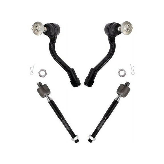 Front Tie Rod End Set 4 Piece - Compatible with 2015 - 2017 Hyundai Sonata 2016