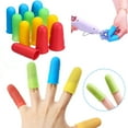 thumbnail image 1 of SPRING PARK 3/5/12Pcs Silicone Finger Protection Cap Sleeve Thumb Cover Tube Skin, 1 of 7