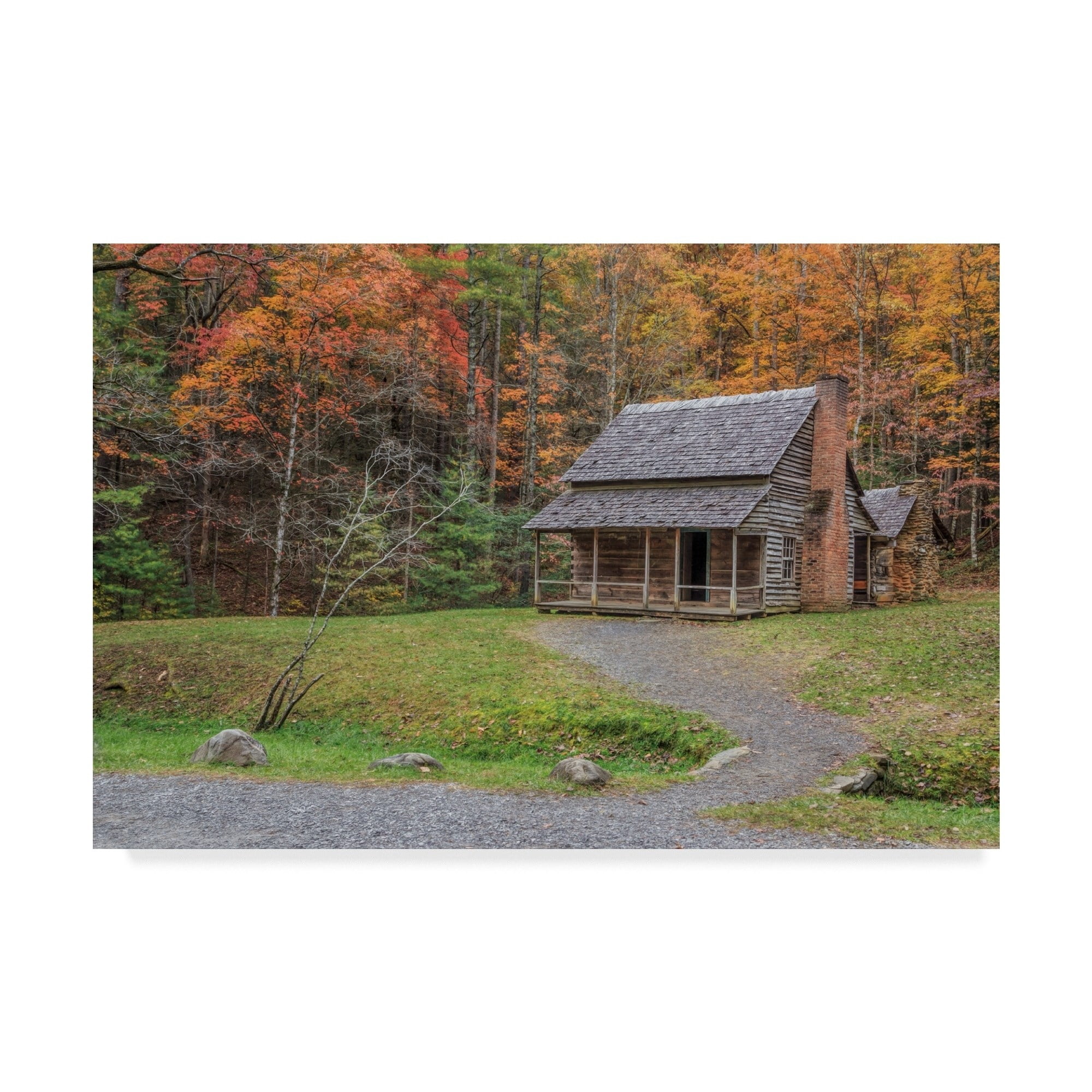 Trademark Fine Art 'Smokies Cabin' Canvas Art by Galloimages Online