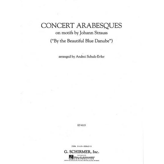 Concert Arabesques: Piano Solo, (Paperback)
