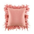 thumbnail image 1 of Mialoley Feather Sofa Pillowcase Pure Color Elegant Modern Furry Cushion Cover, 1 of 1