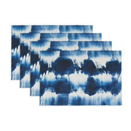 

Creowell Eye-catching Tie Dye Stripe Placemat (Set of 4) 11.8*17.7in