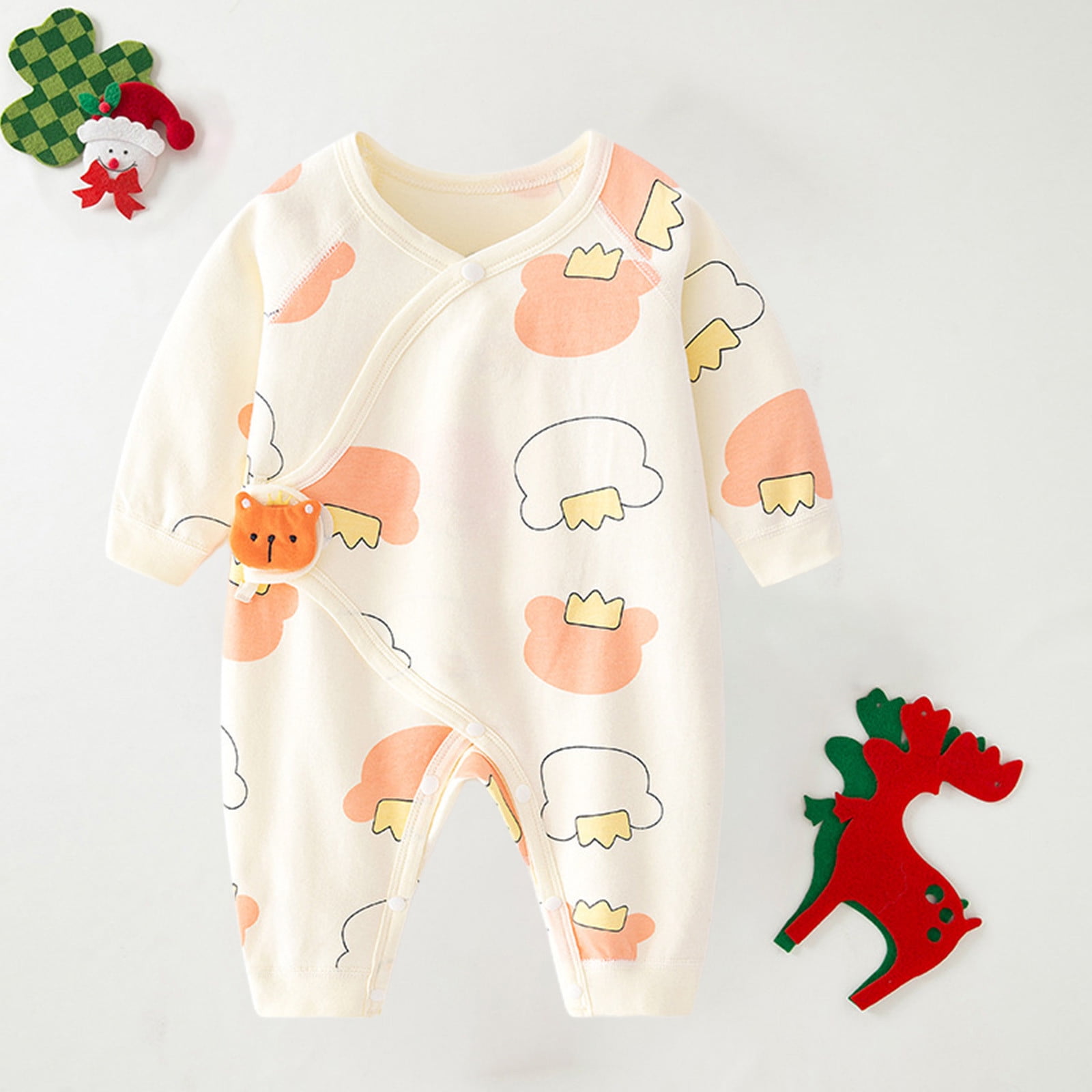 TopLLC Pyjama de Bebe Fille en Coton Fin Combinaison Chaude a Manches Longues en Coton Hommes et Femmes Escalade Desossee Vetements Vetements pour Enfants Walmart