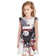 thumbnail image 1 of Fotbe American Flag Eagle Art Vestido de Dormir para Niñas de 3 a 10 Años, Mangas Cortas, Estilo Princesa, Pijama Camisón con Mangas Voladas-Large, 1 of 6