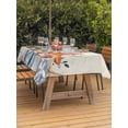 thumbnail image 3 of Outdoor Tablecloth with Umbrella Hole for Patio/Picnic/Party/Camping, Orange Blue Starfish Coastal Waterproof Table Cloth Rectangle Table Cover Washable, Summer Beach Eucalyptus Rustic (54"x 80"), 3 of 8