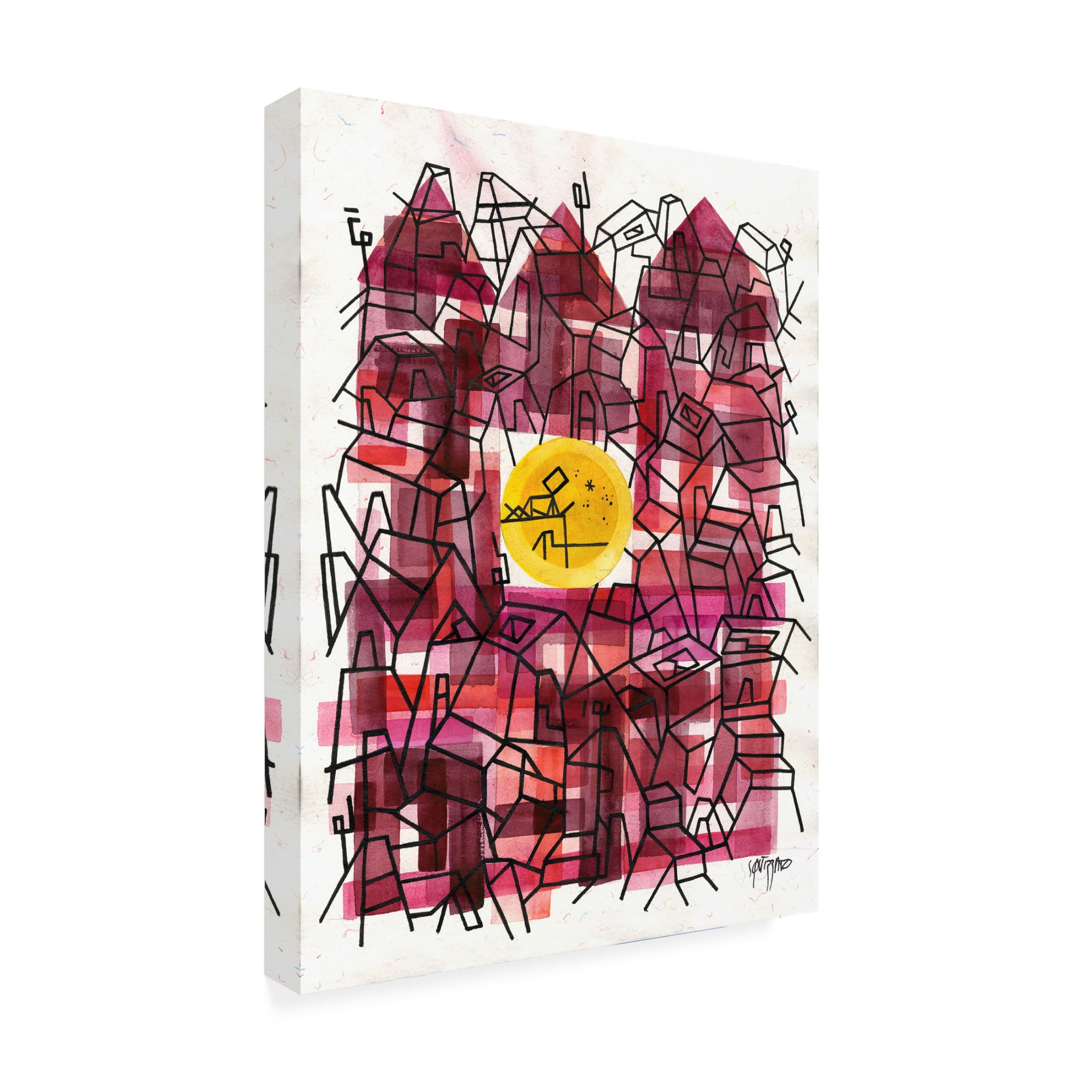 Canvas Wall Art - Antony Squizzato 'Escape Friday' Wall Art for Living Room, Bedroom, or Office Décor by Trademark Fine Art - 18 x 24 Inches