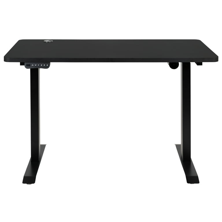 Flash Furniture Electric Height Adjustable Standing Desk - Table Top 48  Wide - 24 Deep (Black)