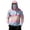 Light Blue, variant on Men's Ombre Print Hooded Long Sleeve Sun Shirt - Fashionable Gradient Pullover with Built-in Face Mask & Zipper Pocket - UPF 50+ Quick Dry Athletic Top for Fishing, Hiking & Summer 2026 Pink L