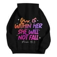 thumbnail image 4 of Womens Sweatshirt Hoodies Long Sleeve Hoodie Pullover Sweatshirts for Women Baggy Hoodies Black Sweatshirt for Women Fall Clothing Women Clothes, 4 of 6