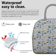 thumbnail image 3 of Womens Insulated Leakproof Lunch Bag - Colorful Cartoon Dinosaurs with Mixed Elements Pattern, Adult Lunch Box for Work Beach Travel Picnic Camping, Loncheras Para Mujer, 3 of 7