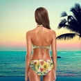 thumbnail image 5 of Dreamtimes Womens Cute Animal Pattern Summer Hot 2 Pcs High Waist Halter Swimsuit Bikini Set, Small, 5 of 7