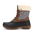 thumbnail image 5 of Bocca Women's Insulated Snow Boots Brown Mid-calf Winter Boots Lace-up 6M, 5 of 6