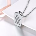 thumbnail image 3 of PROSTEEL Collar con forma de cruz con etiqueta de perro para hombres, niños, cadena colgante de plata de acero inoxidable, versículo de la Biblia, inspirador, religioso, cristiano, joyería, regalos, 3 of 7
